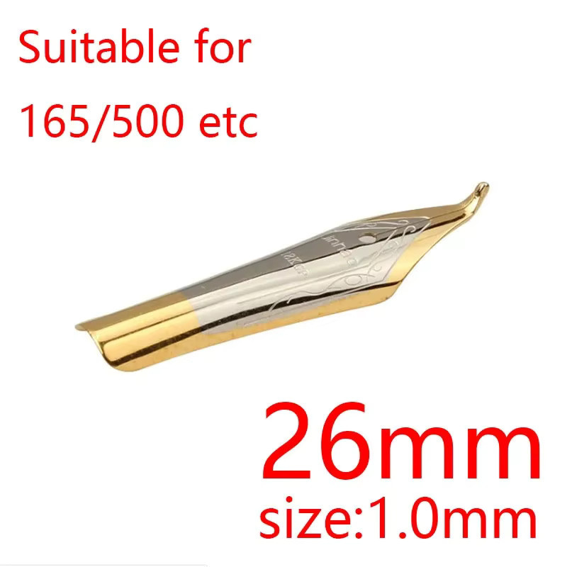 Jinhao Iridium Ersatzfedern für Kalligraphie in Silber oder Gold, passend für X450 X750 159 - Bild 2