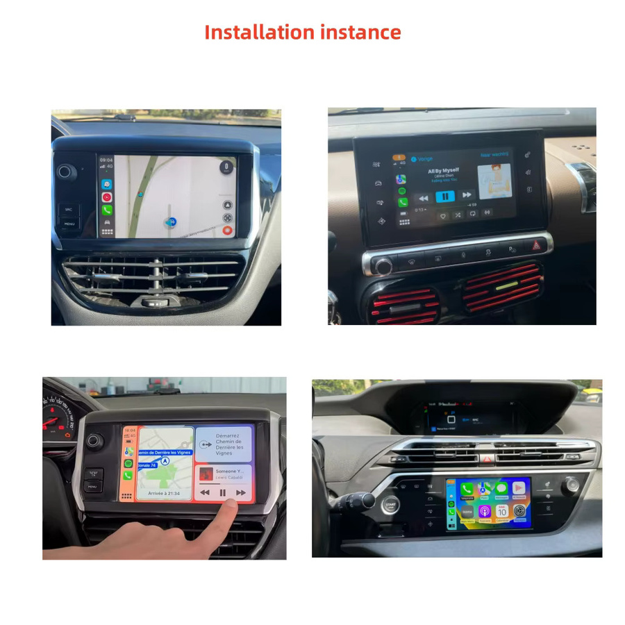 AUTOABC Wireless CarPlay und Android Auto Nachrüst-Decoder-Modul-Kit für Peugeot Citroen Modelle - Bild 2