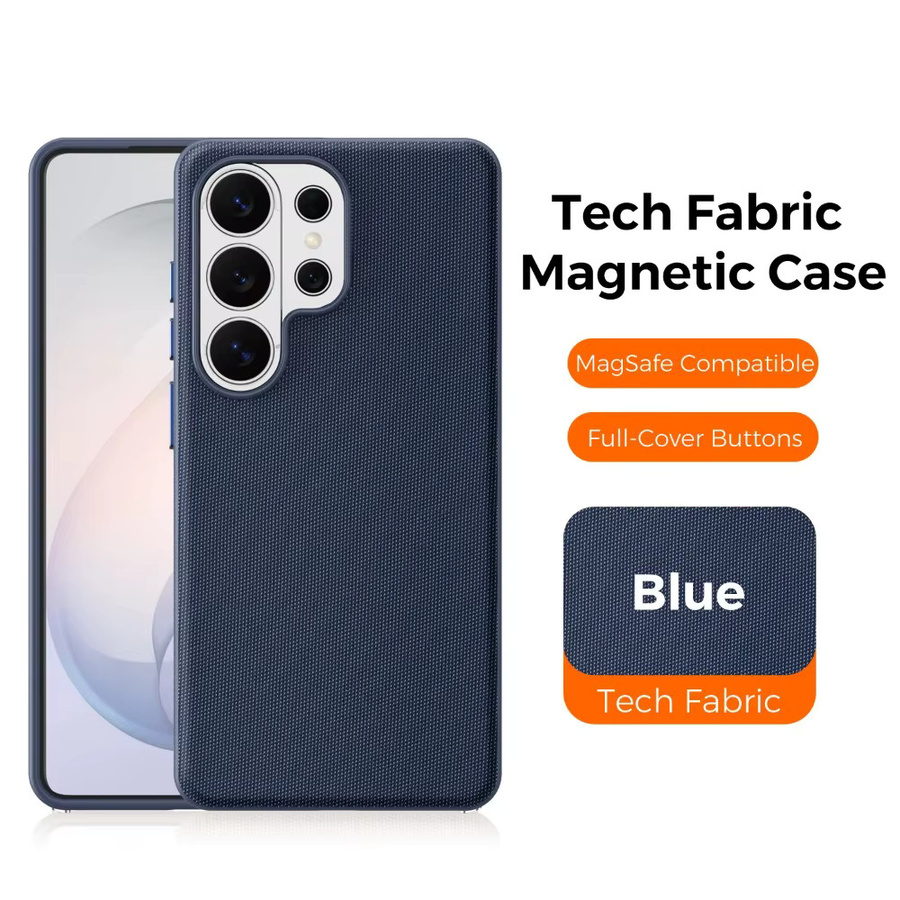 Luxuriöse Tech-Stoff-Handyhülle mit unsichtbarem Magnetverschluss für Samsung Galaxy S26 S25 S24 Ultra, kompatibel mit MagSafe kabellosem Laden - Bild 5