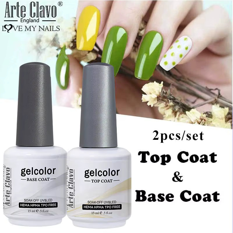 Arte Clavo Gel-Nagellack-Set, Soak Off Hybrid, 4 Teile, Matt - Bild 2