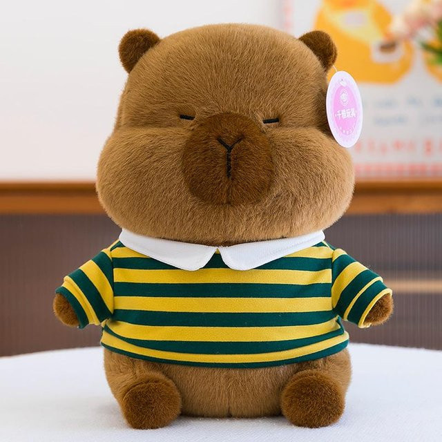 Kapibara Puppe Brautpaar, Plüschtier, 30cm, braun - Bild 1