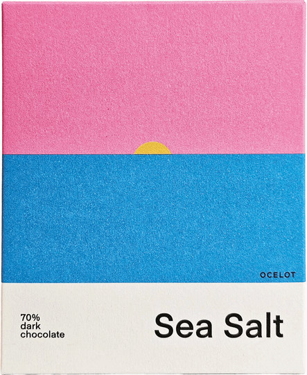 OCELOT Dunkle Schokolade Sea Salt 70 % Bio Schokoladentafel - Bild 1