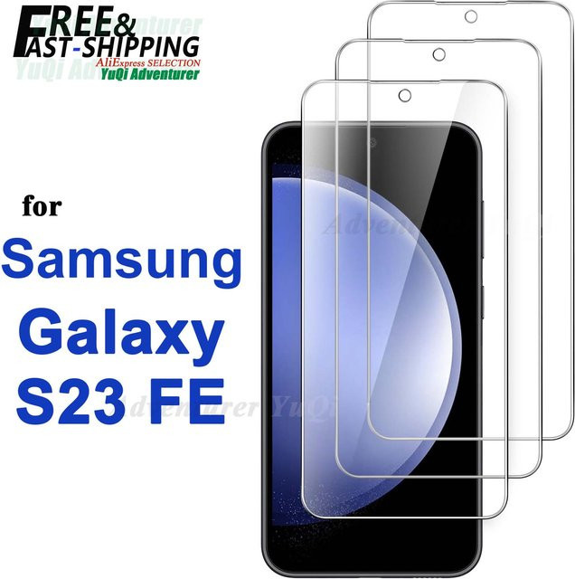 Samsung Galaxy S23 FE Displayschutzfolie aus gehärtetem Kristallglas HD 9H in Transparent - Bild 1