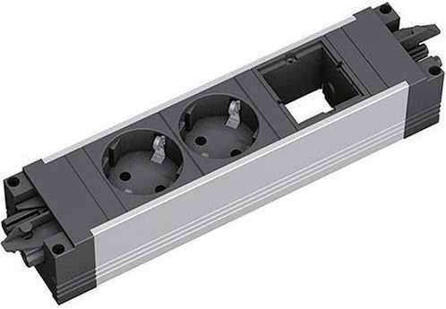 Bachmann Steckdosenleiste 906.09528 in Schwarz und Grau - Bild 1