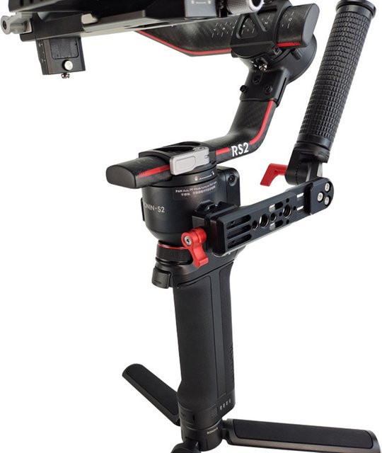 DJI Gimbal Lenkerverlängerungshalterung mit Metallgriff in Schwarz für Ronin RSC 2, RS 3, RS3 Pro und RS 4 Pro - Bild 1