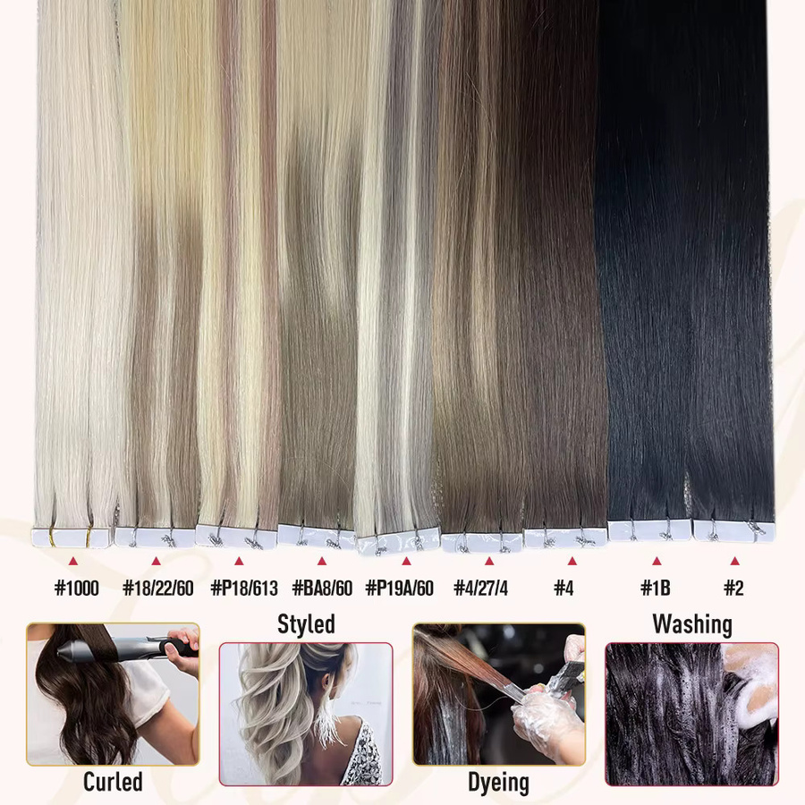 Moresoo Haarverlängerung, glattes Echthaar, Unisex - Bild 3