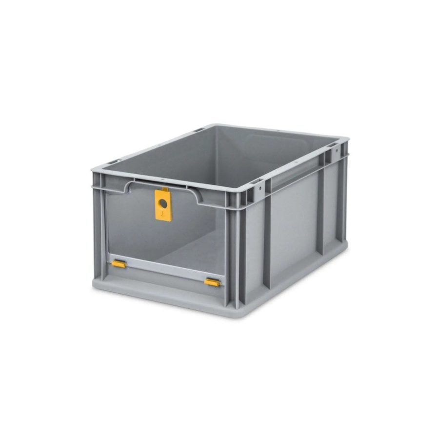 PROREGAL Eurobox NextGen Insight Cover Eurobehälter mit verstärkten Wänden, Gelb, H x B x T: 22 x 30 x 40 cm, 20 Liter - Bild 2
