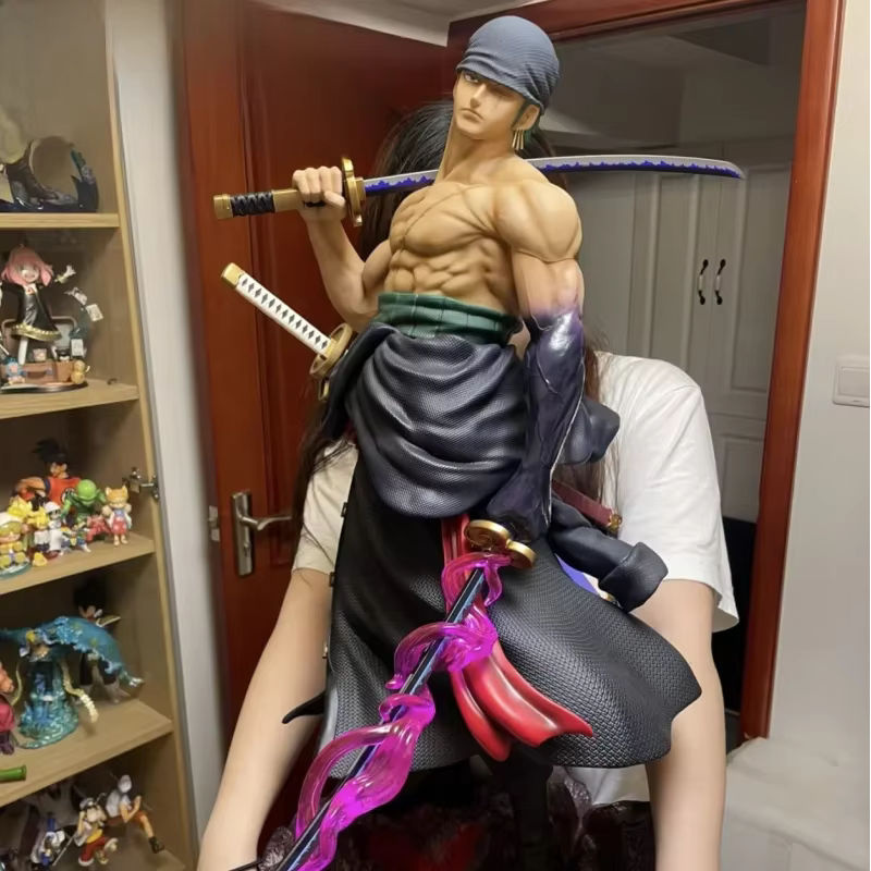 Bandai One Piece Roronoa Zoro Anime Actionfigur aus Kunststoff, mehrfarbig, Höhe: 50 cm - Bild 6