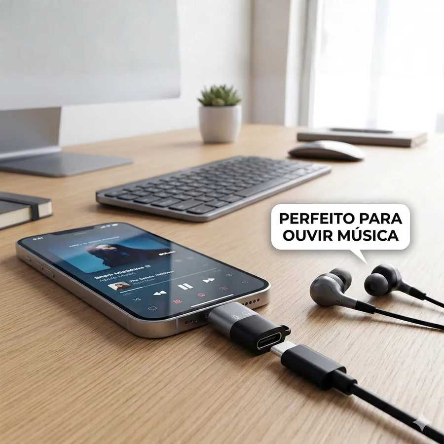 Huaxunyuan USB-C-OTG-Adapter 8-polig in Schwarz für Lavalier-Mikrofone, Laden und Musik – Plug & Play für Live-Streaming, Podcasting und Videoaufnahmen - Bild 2