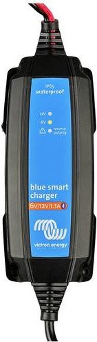 Victron Energy Blue Smart IP65 Bleiakku-Ladegerät mit Bluetooth, 6V/12V-1.1A, Farbe Blau, inklusive DC-Anschluss - Bild 1