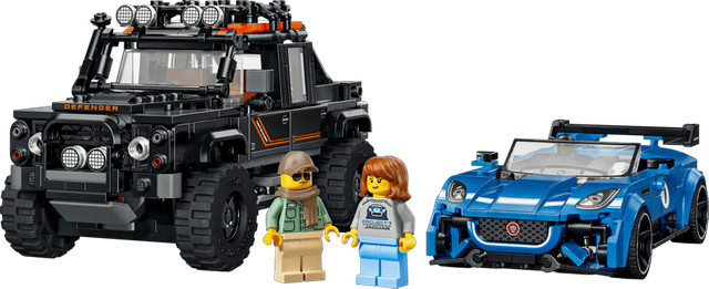 LEGO Speed Champions Jaguar Project 7 & Land Rover Defender Autos ab 10 Jahren - Bild 1