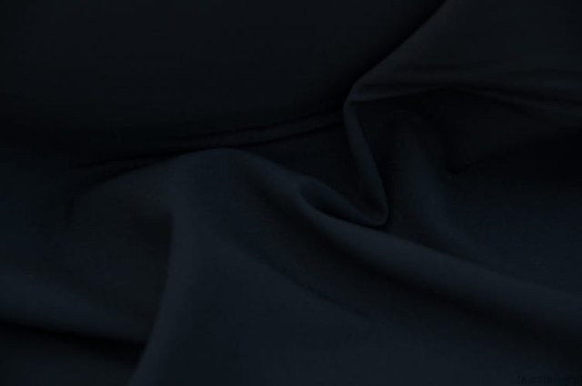 FUHUA Stretchstoff aus Polyester in Schwarz mit Oeko-Tex Standard 100 - Bild 1