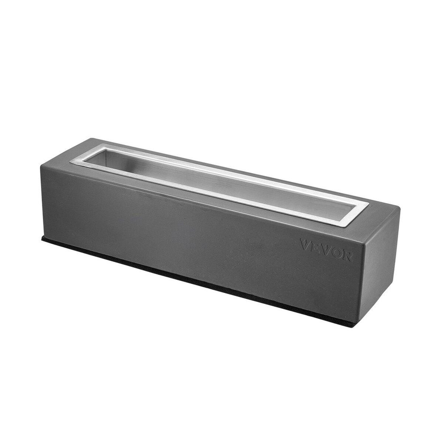 Tischfeuerstelle aus Beton und Edelstahl von Buying Solutions, MB in Hellgrau, Quadratisch, B/T/H: 38 x 38 x 13,5 cm - Bild 3