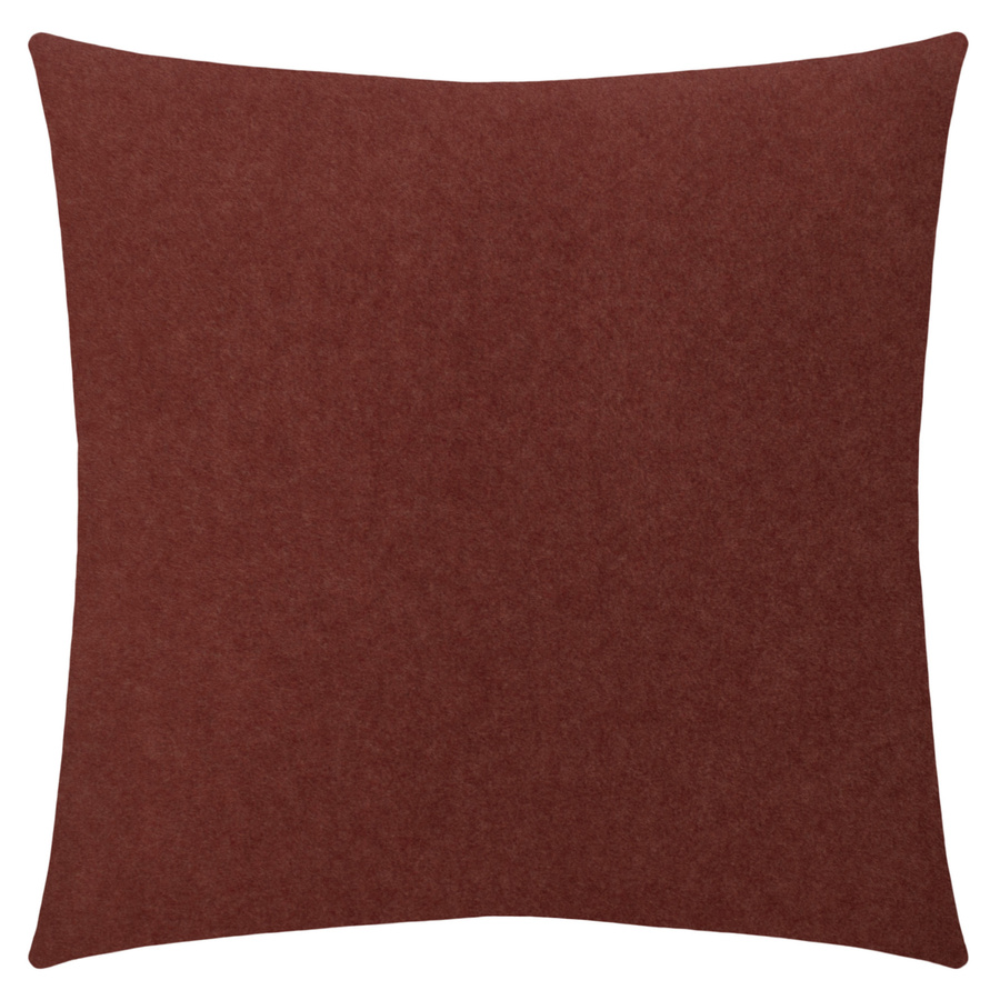 Zoeppritz Soft-Fleece Kissenhülle quadratisch in Orange und Braun, B/T/H: 50 x 50 x 1 cm - Bild 1