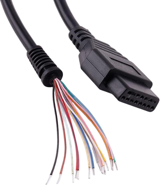 SNK NEO Geo CD Gamepad-Verlängerungskabel 15-Pin in Schwarz für Retro-Spielkonsolen - Bild 1