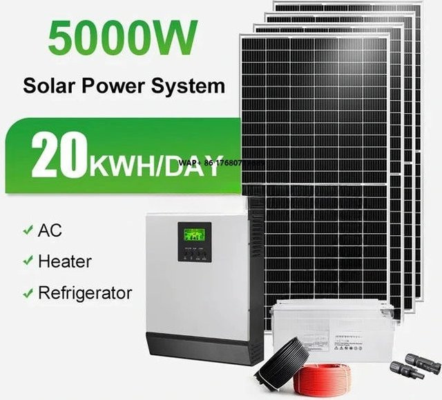 Solar-Gitterpanel Hybrid-Komplettset Photovoltaikanlage für Zuhause mit Energiespeicher in den Leistungsstufen 6 kW, 8 kW, 10 kW und 12 kW - Bild 1