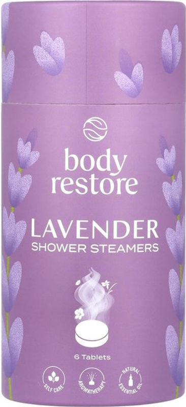 Body Restore Brausetabletten für die Dusche mit Lavendel Duft, 6 Stück, Lila - Bild 1