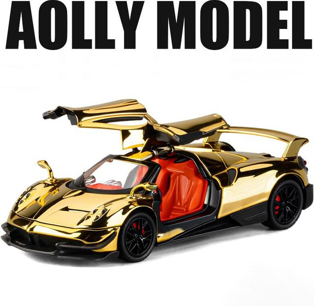 Linyi toy car Pagani Huayra Dinastia Sportwagenmodell, 1:32, Metall, mit Licht und Sound, ab 14 Jahren - Bild 1
