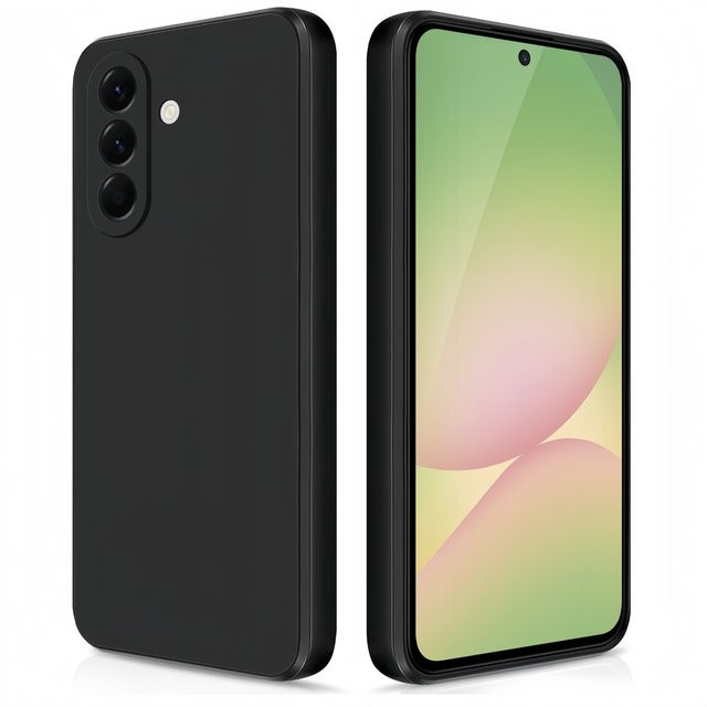Samsung Galaxy A17 A07 A56 A36 A26 A16 A55 A35 A15 Schutzhülle aus Silikon in Schwarz - Bild 1