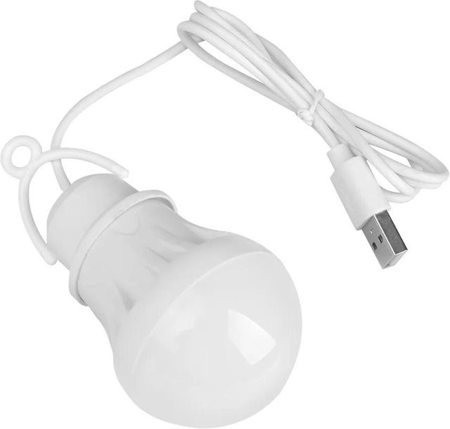YJMP Super Lighting Tragbare LED Campinglampe mit USB-Anschluss, weiße Mini-Glühbirne für Outdoor und zum Lesen - Bild 1