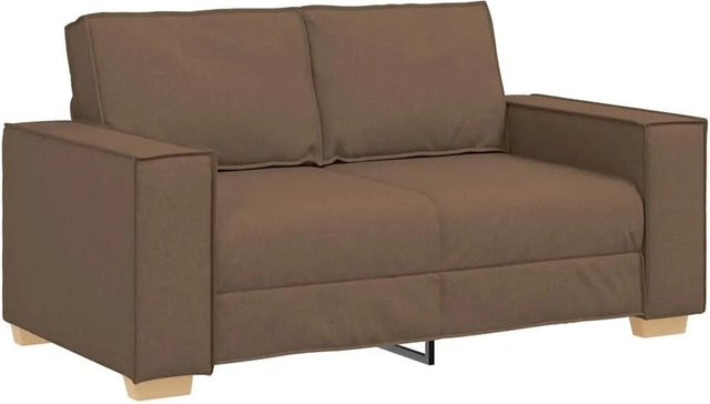 vidaXL 2-Sitzer Sofa Braun mit Stoffbezug, B/T/H: 160 x 78 x 84 cm - Bild 1
