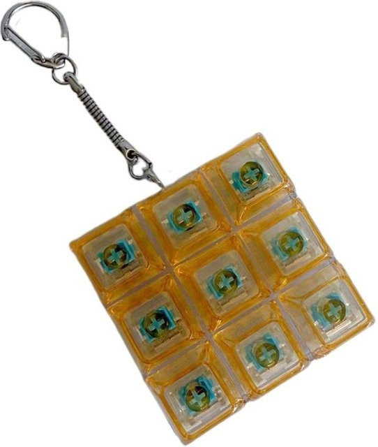 Lianchuang Bunte Tastenkappe LED Tastatur, Spielzeug, 9 Tasten, orange - Bild 1