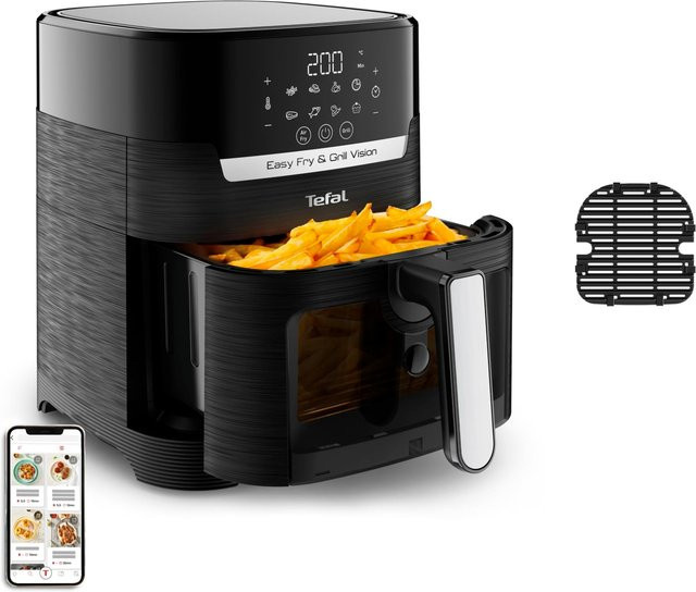 Tefal Easy Fry & Grill Vision Heißluftfritteuse 2-in-1 Airfryer, Schwarz, 4,2 l - Bild 1