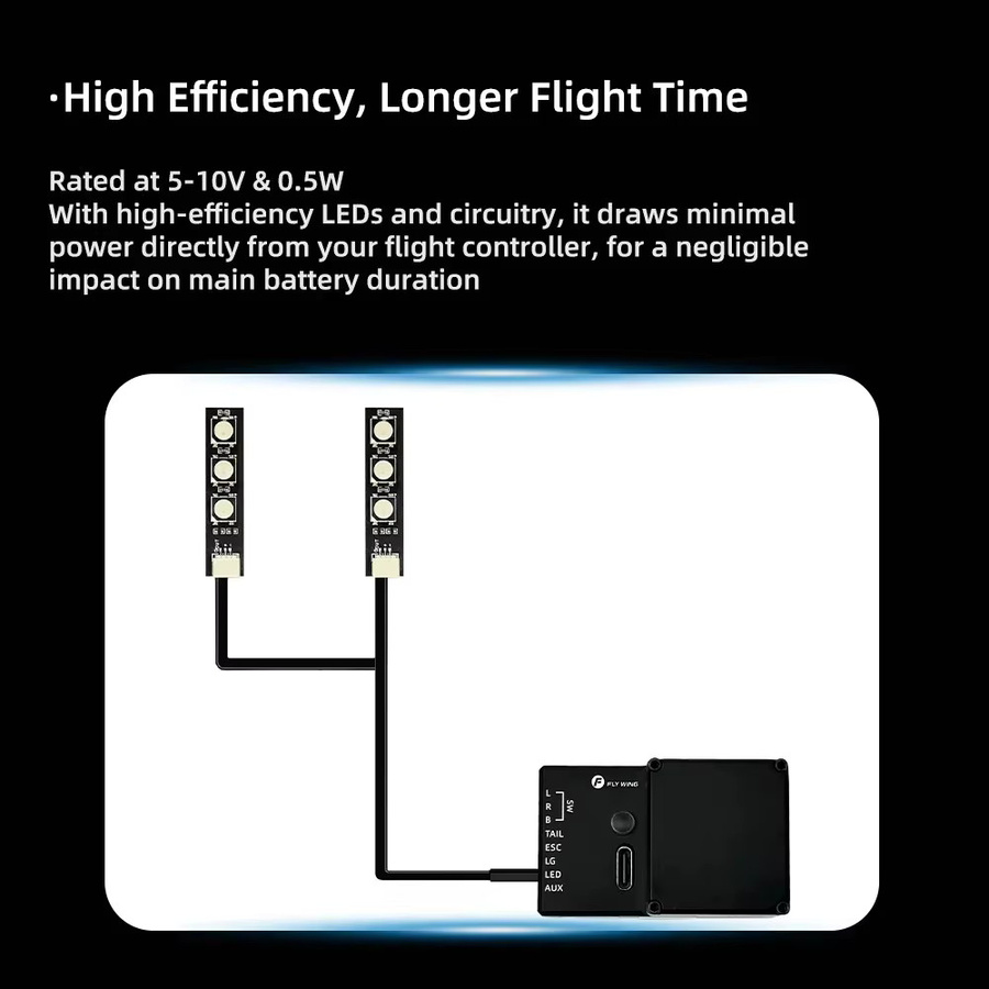 FLYWING Hubschrauberkörper LED-Lichtplatine für ACE Flight Control für FW450 ACE, Zubehör - Bild 2