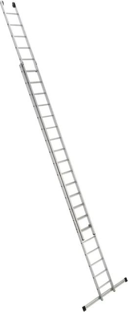 Euroline Premium 302 Schiebeleiter aus Aluminium in Silber mit 2x20 Sprossen - Bild 1