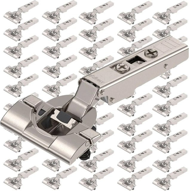 Blum Clip Top Blumotion Inserta Topfscharnier Set mit Feder, 110 Grad, Clip On, Nickel Plated, 50 Stück - Bild 1