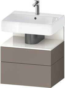 Duravit Waschtischunterschrank Qatego in Weiß mit einer Schublade und Nischenbereich, B/T/H: 59 x 47 x 59 cm - Bild 1