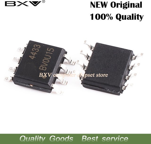 5 Stück AO4433 SOP-8 MOSFET SMD IC in Schwarz - Bild 1