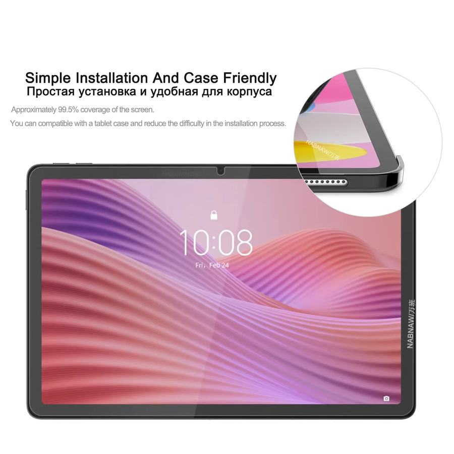 2 Stück Displayschutz aus gehärtetem Glas für Lenovo Tab 10.1, Idea 11, M11, M10 Plus, P11 Pro, K11 und Xiaoxin 11, transparent, 9H Härtegrad - Bild 4