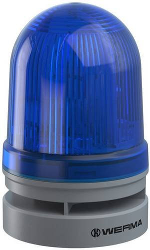 Werma Signalleuchte Midi TwinLIGHT Combi 12/24VAC/DC Blau 461.510.70 mit 110 dB - Bild 1