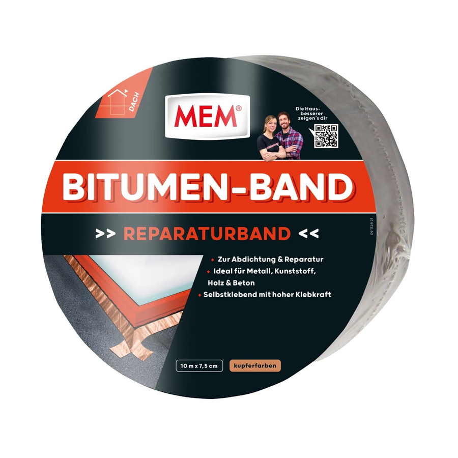 MEM Bitumen-Dichtungsband in Kupfer, Breite: 7,5 cm, Länge: 10 m - Bild 2