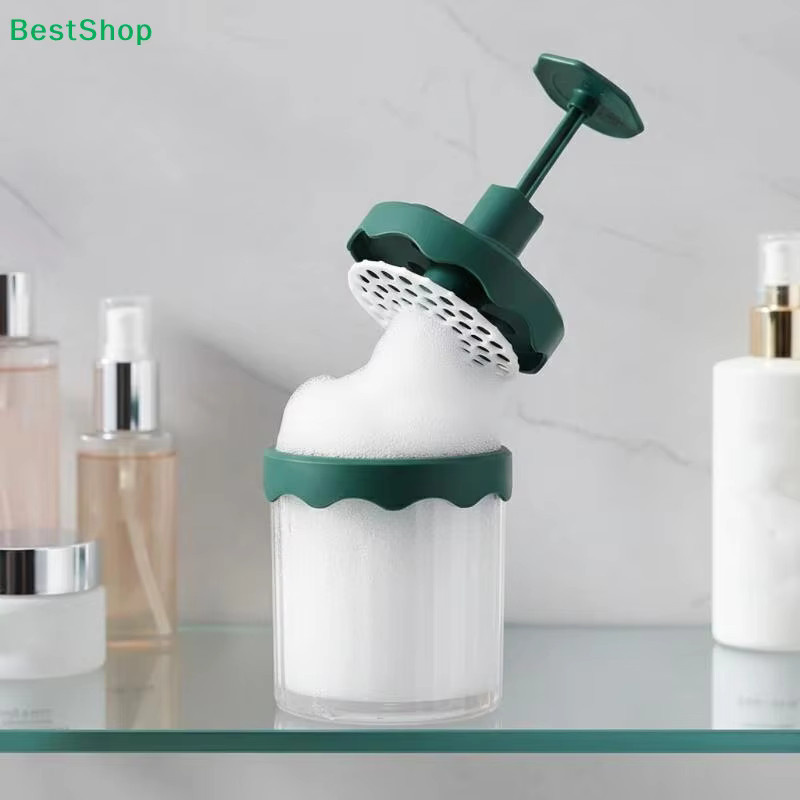Manueller Schaumspender für Gesichtsreiniger und Shampoo in Weiß, Tragbare Druckpumpflasche aus Kunststoff für Gesicht und Haare - Bild 2