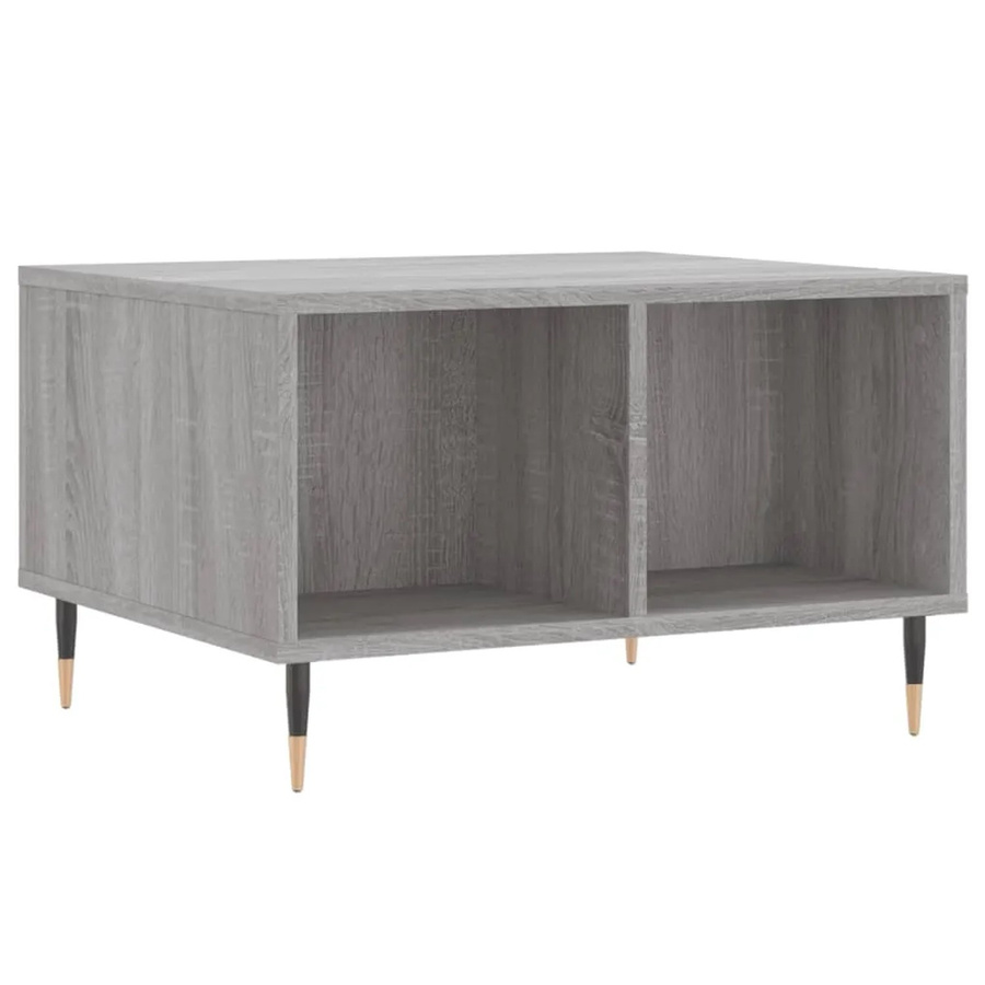 vidaXL Couchtisch modern in Grau Sonoma aus Holzwerkstoff, B/T/H: 60 x 50 x 36,5 cm - Bild 2