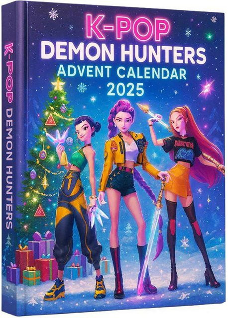 Acryl Dämonenjäger Weihnachtsbaumschmuck in Blau und Bunt, Gotischer Kpop Stil Advents-Blindbox als Weihnachtsdekoration für Teenager und Erwachsene - Bild 1