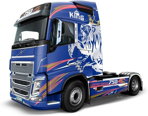 Italeri Volvo FH4 Globetrotter /Medium Roof, Modellauto, 1:24, Blau - Bild 1