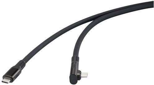 Renkforce USB4 USB-C Kabel mit magnetischem Stecker Schwarz 1,00 m für 8K UHD RF-6438138 - Bild 1