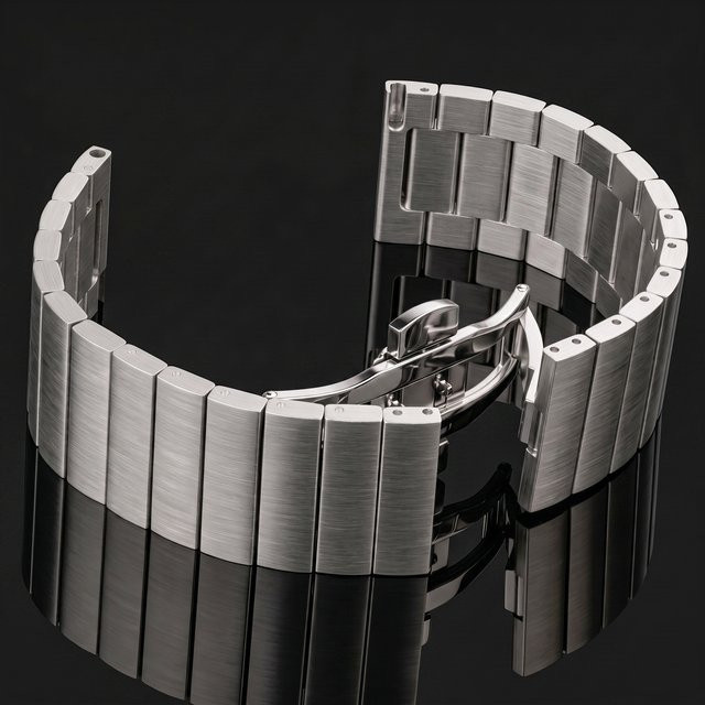 ChronoLink Uhrenarmband Edelstahl, silber, Unisex - Bild 1