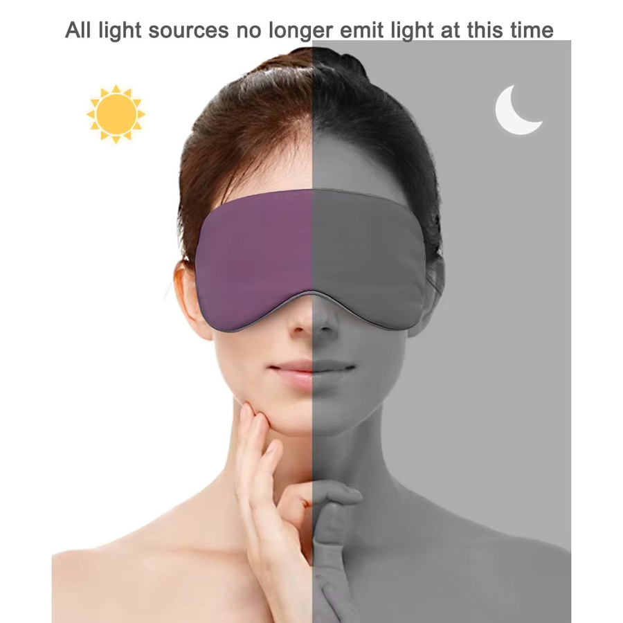 Dual-Use-Augenmaske aus weicher Seide, Unisex, Lichtblockierend - Bild 2