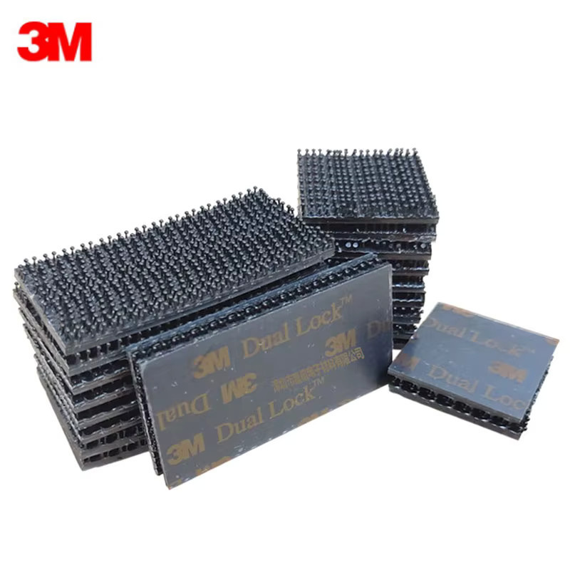 3M Dual Lock Klebeband 3550 Doppelseitiger wiederverschließbarer Verschluss Schwarz Transparent - Bild 2