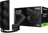 ASRock CPC Challenger Pure 360 AIO CPU-Wasserkühler mit Triple-Fan, Schwarz - Bild 1