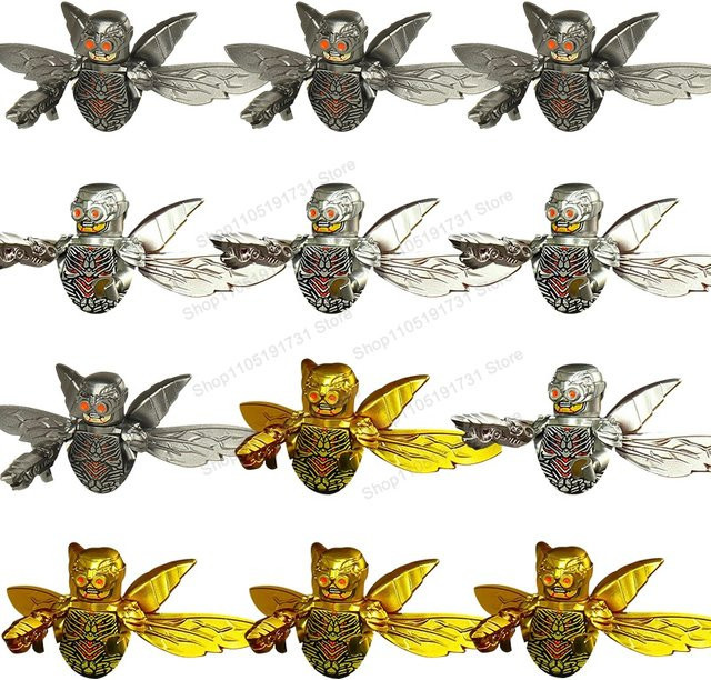 DR.TONG MOC Cartoon-Serie Goldene Flügel Mini-Figuren, Einzelfigur, gold - Bild 1