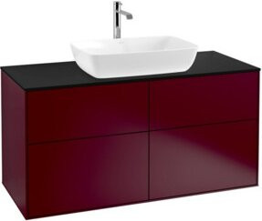 V&B Waschtischunterschrank Finion mit Wandbeleuchtung in Peony Matt, Breite: 120 cm, Tiefe: 50,1 cm - Bild 1