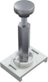 EVN Montageclip LUMCLF mit Magnetfuß in Silber, höhenverstellbar 35-50mm - Bild 1