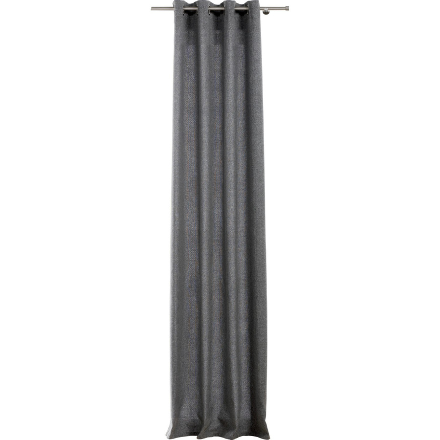 mydeco Ösenschal Verdunklung Grau B: 135 cm, H: 300 cm - Bild 2