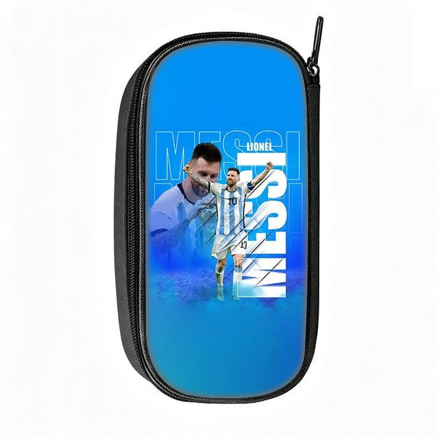 Var Vogue Federmäppchen Messi Muster in Blau aus Polyester und Nylon - Bild 1