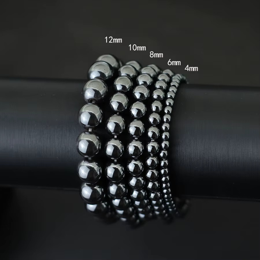 Pulseria Armband, Hämatit-Stein, Schwarz, Herren - Bild 2